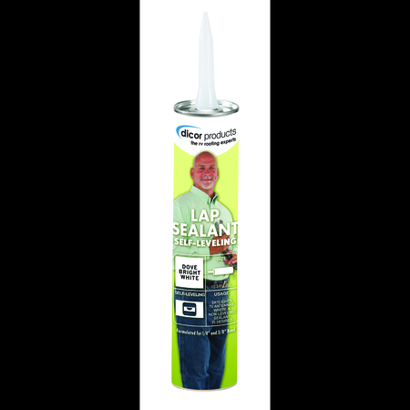 Dicor Dicor 501LSD-1 EPDM Self-Leveling Lap Sealant - 10.3 oz. Tube, Dove (Bright White) 501LSD-1